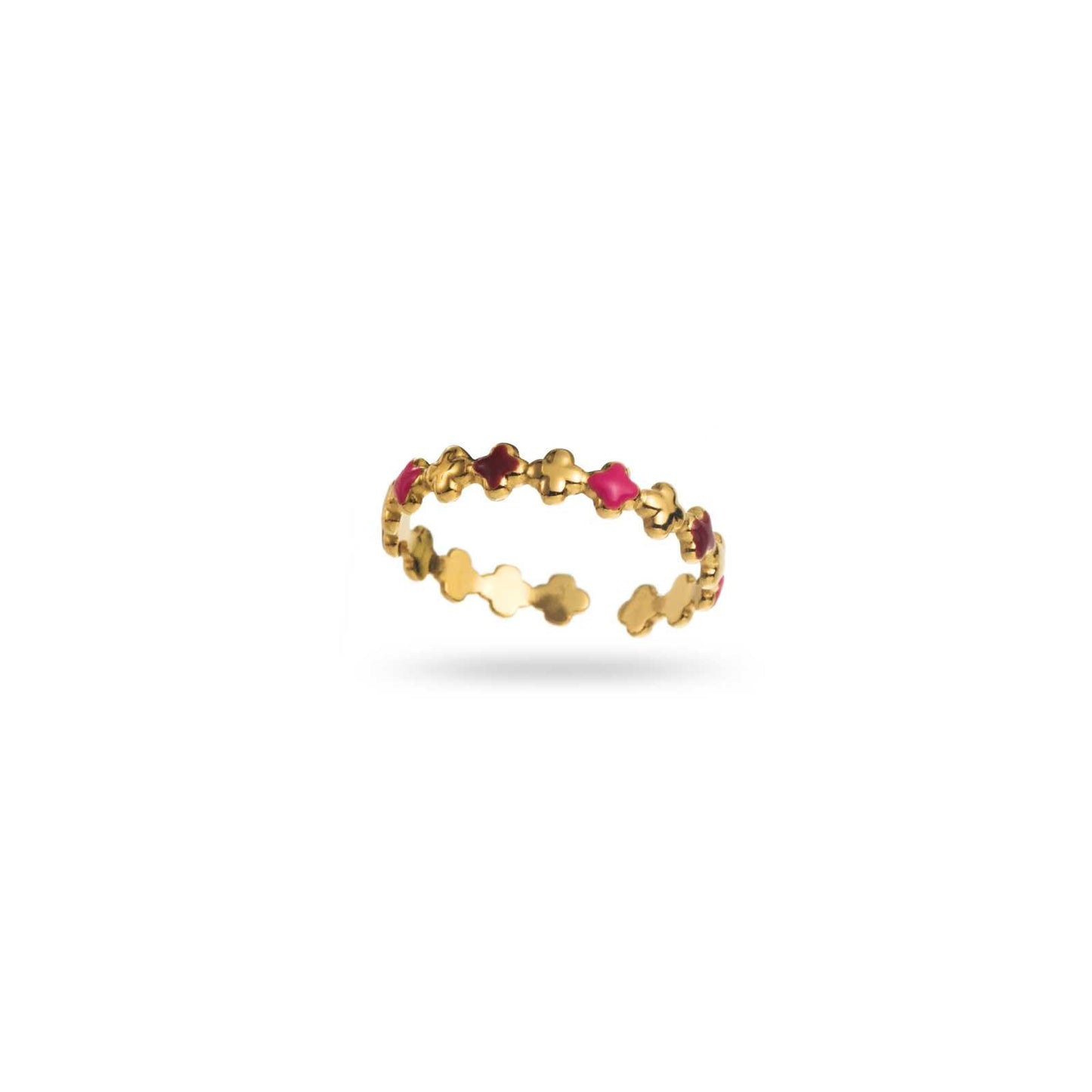 Bague Petit Trèfle - 42 roses