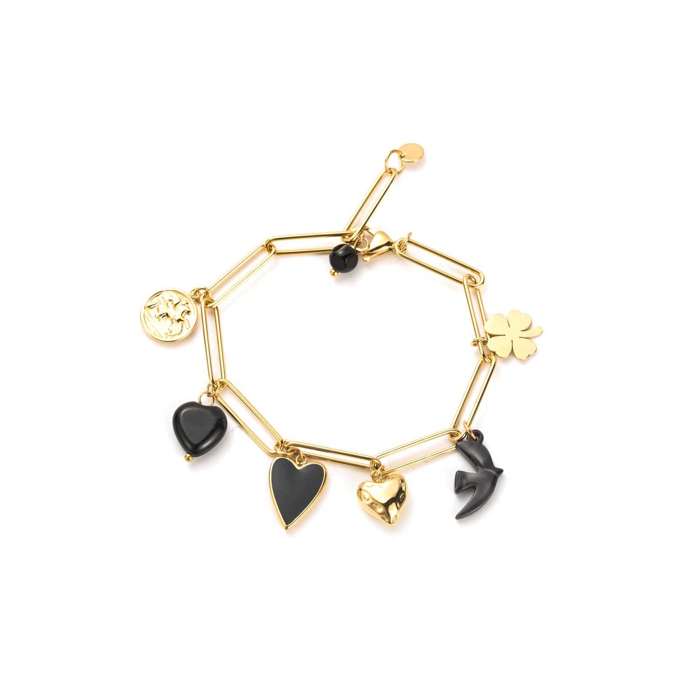 Bracelet Camille coeur - 42 roses