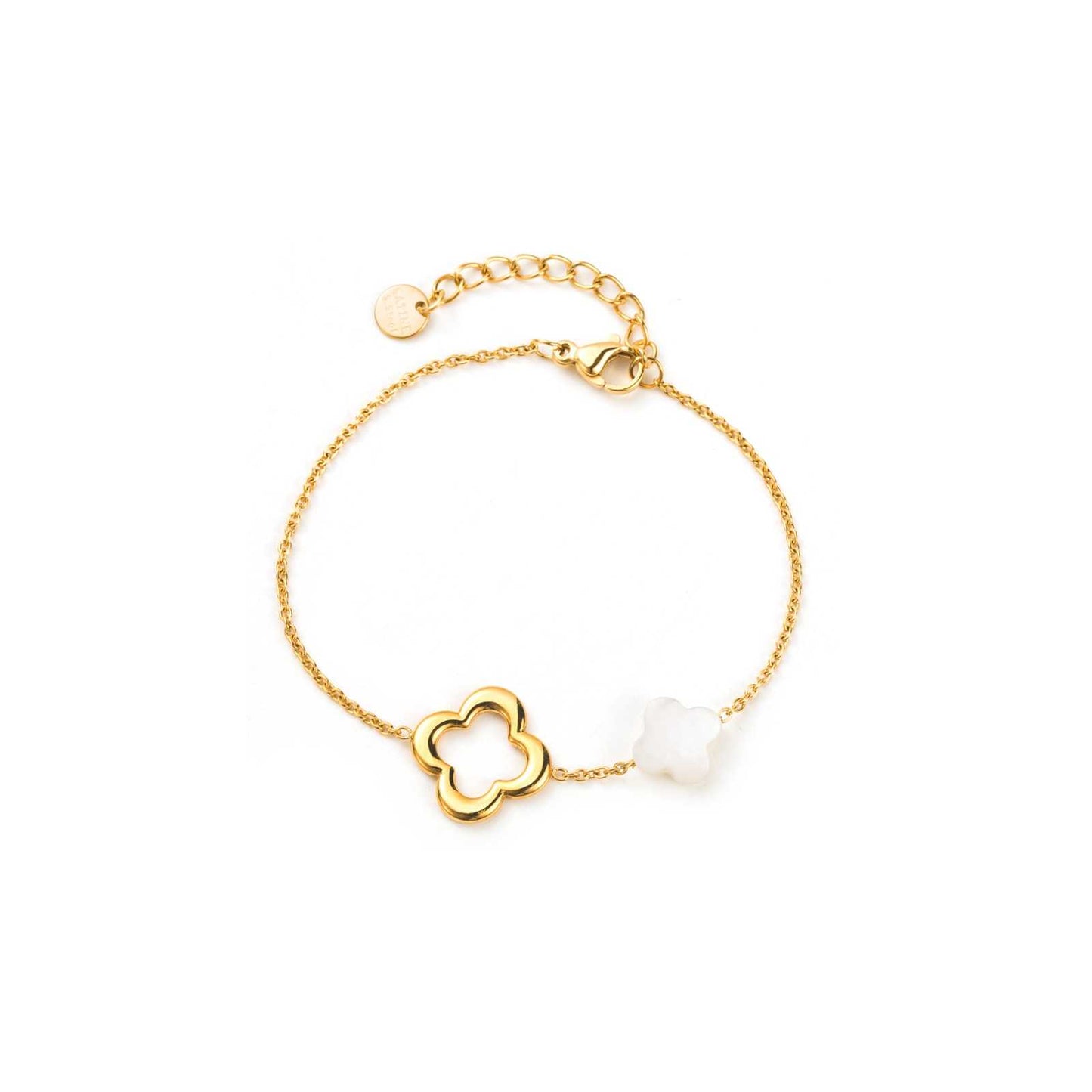 Bracelet Orchidée blance - 42 roses