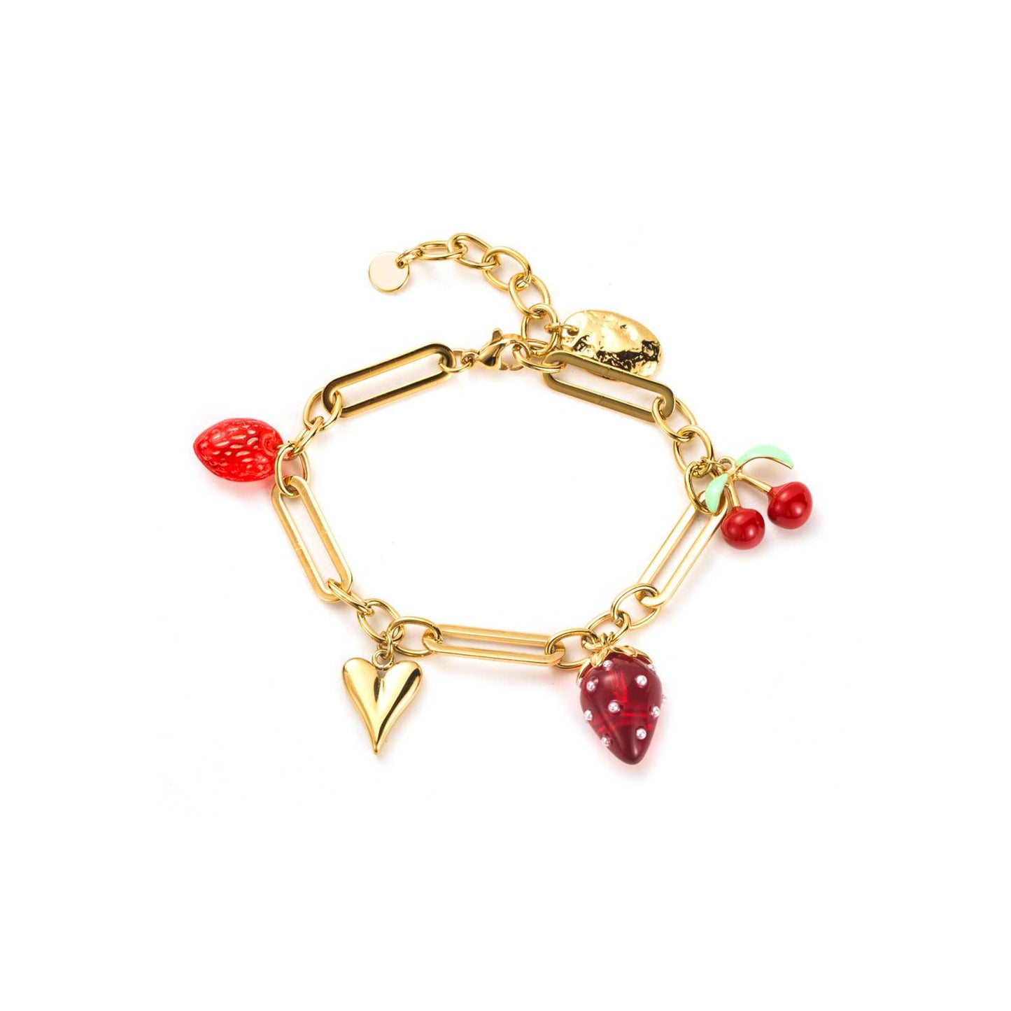 Bracelet fraise résine