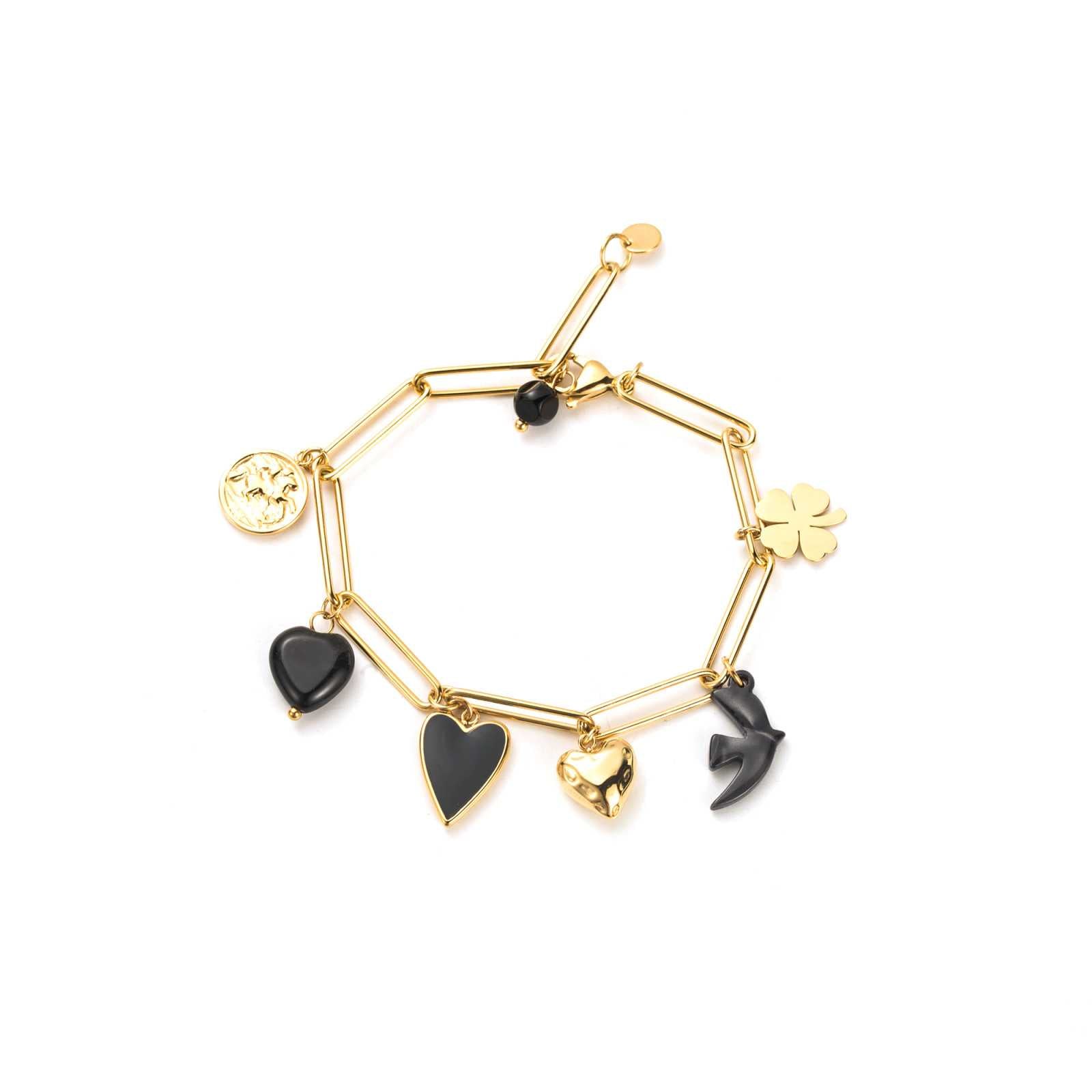 Bracelet Camille coeur - 42 roses