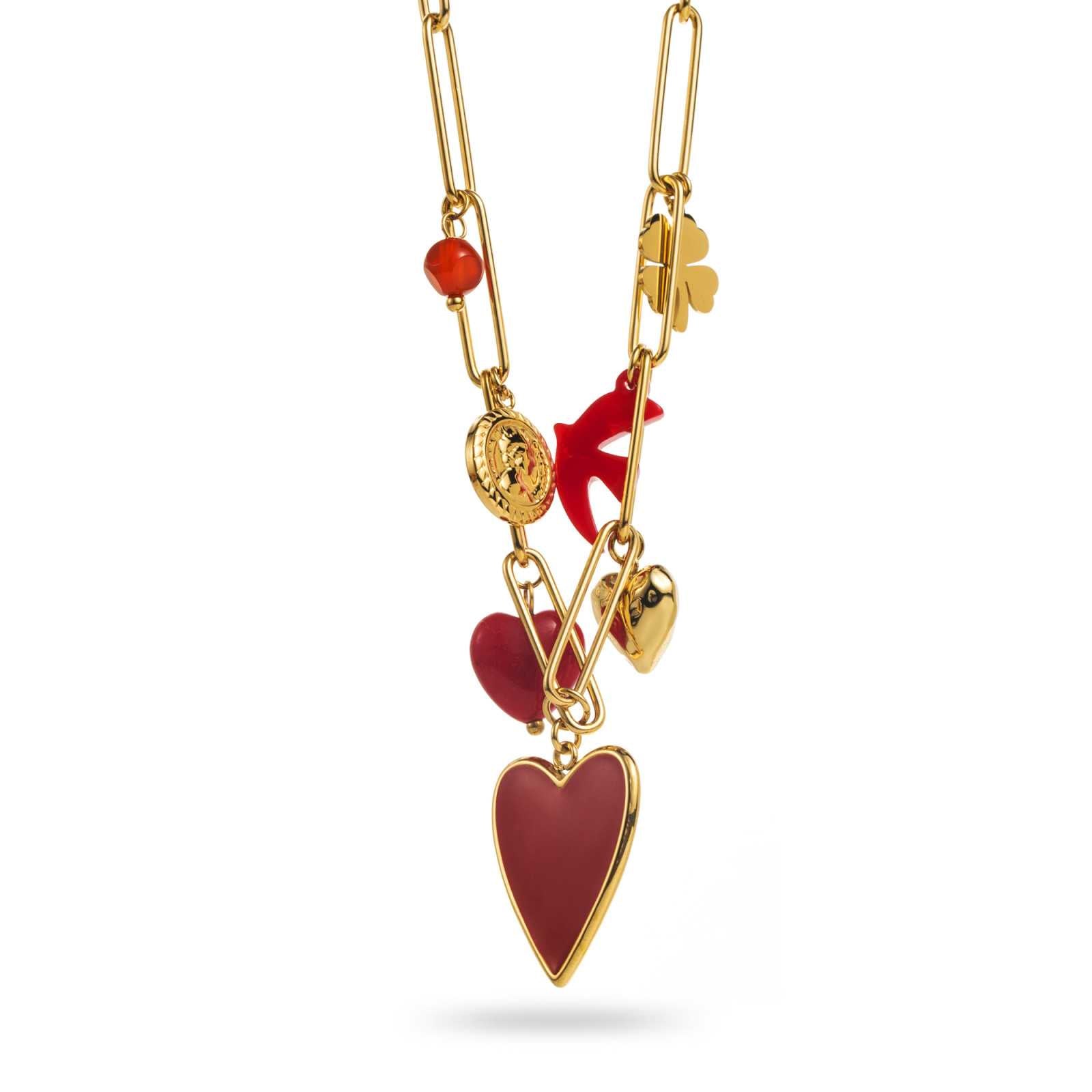 Collier coeur - 42 roses