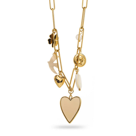 Collier coeur - 42 roses